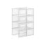 Set of 8 stackable shoe boxes.