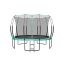 Trampoline 366x270cm., black/mint color