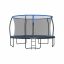 Trampoline 427 cm with net and ladder, black and blue