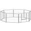 Wybieg dla psa PawHut 160x160x60cm, kolor srebrny