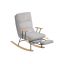Fotel bujany SONGMICS HOME LYY016GD01, oparcie regulowane w 4 pozycjach, szary, 67 × 100 × 97 cm