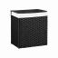 Laundry basket 110 L, black