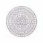 Carpet 120cm., white/gray
