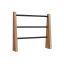 Wall-mounted jewelry holder, brown/black