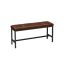 Dining/hallway bench, brown-black