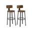 Industrial design 2-piece bar stool set
