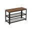 Shoe bench, brown/black