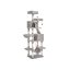Scratching post 206 cm., light gray