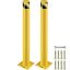 Yellow steel security post, 42 inches, 4.5 inches diameter