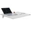 Folding white wall table 81.5x49.7 cm with iron bracket