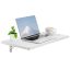 Folding wall-mounted table, white, 47x20 inches
