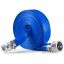 Wąż PVC do płukania wstecznego 51 mm x 30,5 m, niebieski, z aluminiowymi złączami typu camlock