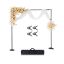 Adjustable backdrop stand 8.5 x 10 feet with 7 crossbars, portable