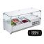 Refrigerated condiment station, 304 stainless steel, countertop