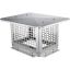 Chimney cap 330x229 mm, 304 stainless steel, silver color