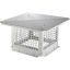Chimney cap 304 stainless steel, 305x305 mm, silver color