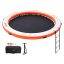 Nadmuchiwany pomost pływający z siatką trampoliny i drabinką, ø10ft