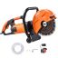 9 inch electric concrete saw with water pump, for dry and wet sawing