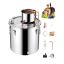 Stainless steel alcohol distillation apparatus 50 L with copper spiral and thermometer