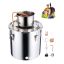 Alcohol distillation apparatus 30 L, stainless steel with copper spiral, thermometer and pump