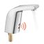 Touchless bathroom sink faucet with motion sensor, chrome