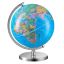 Educational 8 inch world globe with stand, 360° rotating, ABS