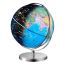 Illuminated 9 inch educational globe with metal stand and LED lighting