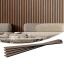 Wooden acoustic wall panels, MDF, 7.9 x 94.5 inches, walnut