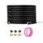 High pressure washer hose, 30.5 m, 6.35 mm, M22-14 mm brass thread