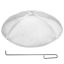 Round Steel Fire Pit Cover with Spark Screen, 40 Inch