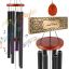 Wind chimes for outdoor use, 1042 mm, 6 tubes, black