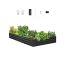 Metal galvanized raised bed, 8x4 feet, dark gray