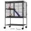 Metal 34-inch two-tier ferret cage with ramps and tray