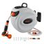 Retractable water hose reel 35 m x 1.3 cm, 180° rotatable, wall-mounted