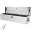 Aluminum tool box for truck body, 122x38x38 cm, silver