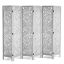 Wooden 6-panel folding room divider, 170 cm high