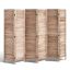 Wooden 6-panel folding room divider, 170 cm high