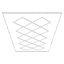 LED garage ceiling lights 88000LM 6500K, square, cool white