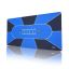 Folding blue poker table top 70x35 inches for 6-8 players