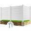 Outdoor Vinyl Privacy Screen, 50x50 Inch, 3 Panels