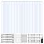 PVC strip curtain for doors 243.8x243.8 cm, transparent