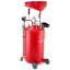 79.5 L pneumatic oil drain tank with wheels, red