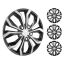 Wheel covers 15 inches, ABS and PC, durable, scratch-resistant