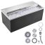 Recessed stainless steel ice box, 40.9 L, with sliding lid