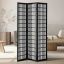 Wooden Japanese 3-panel folding room divider