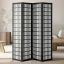 Wooden 4-panel Japanese folding room divider