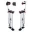 Adjustable aluminum drywall supports 61–102 cm, silver