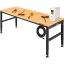 Height-adjustable workbench 155x51 cm with power outlet