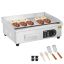 Commercial electric stainless steel fryer, 3200 W, adjustable temperature