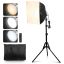 Zestaw oświetleniowy Softbox 40x40 cm, regulowany, 3000–6500 K